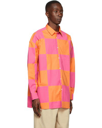 Jacquemus Pink Orange La Montagne La Chemise Toutou Shirt