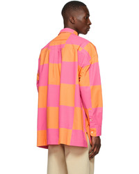 Jacquemus Pink Orange La Montagne La Chemise Toutou Shirt
