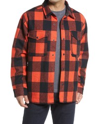 Filson Mackinaw Plaid Wool Flannel Shirt Jacket