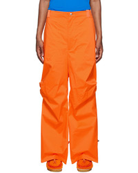 Moncler Genius 2 Moncler 1952 Orange Nylon Trousers