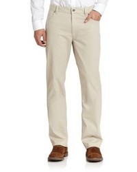 Saks Fifth Avenue Collection Five Pocket Cotton Trousers
