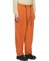 A. A. Spectrum Orange Jeremyz Shell Trousers