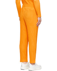 Homme Plissé Issey Miyake Orange Monthly Color February Trousers