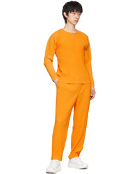 Homme Plissé Issey Miyake Orange Monthly Color February Trousers