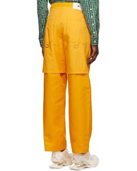 Hood by Air Yellow Cotton Trousers