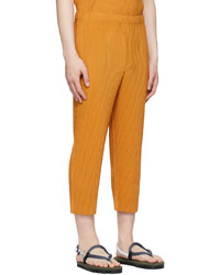 Homme Plissé Issey Miyake Yellow Monthly Color April Trousers