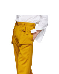 Sies Marjan Yellow Ragen Flare Trousers