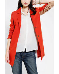 Urban Outfitters Bycorpus Downtown Colorblock Wool Coat