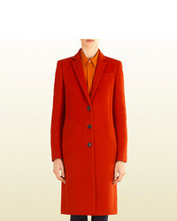 Gucci Dark Orange Wool Coat