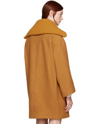 Chloé Orange Wool Iconic Coat
