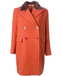 Sacai Houndstooth Double Breasted Coat