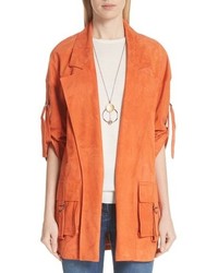 St. John Collection Suede Slouch Jacket