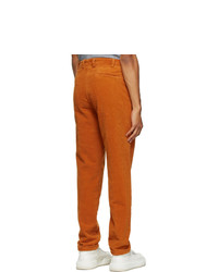 Doppiaa Orange Corduroy Antioco Trousers