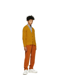 Doppiaa Orange Corduroy Antioco Trousers
