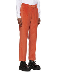 Paul Smith Orange Pleated Trousers