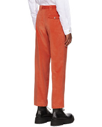Paul Smith Orange Pleated Trousers