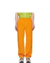 orange corduroy pants mens