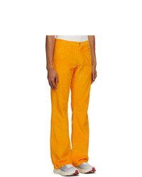 ERL Orange Corduroy Trousers