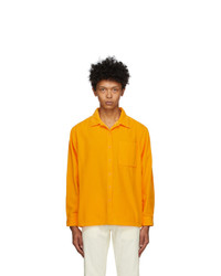ERL Orange Corduroy Shirt
