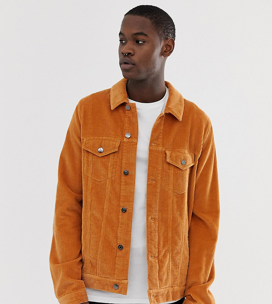 ASOS DESIGN Tall Cord Western Jacket In Mustard, $31 | Asos | Lookastic