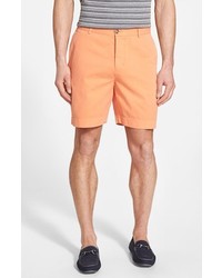 Orange Cotton Shorts