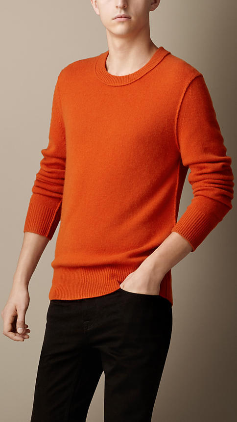 burberry orange sweater