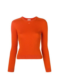 Courreges Courrges Rib Knit Fitted Sweater