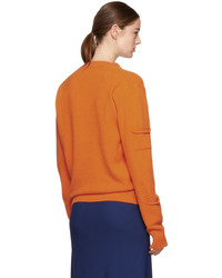 J.W.Anderson Jw Anderson Orange Multi Pocket Sweater