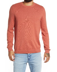 Topman Marled Cotton Crewneck Sweater