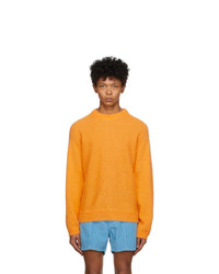 ERL Orange Alpaca And Mohair Sweater