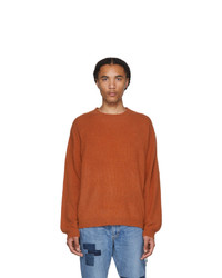 Remi Relief Orange Cashmere Shaggy Sweater
