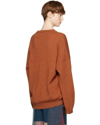 Stella McCartney Orange Elongated Sleeved Sweater