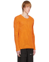Dion Lee Orange Grid Sweater