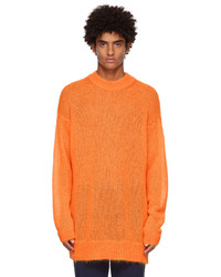 Kenzo Orange Mohair Oversized Sweater