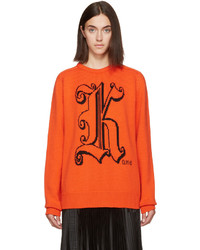 Christopher Kane Orange Wool Kane Sweater