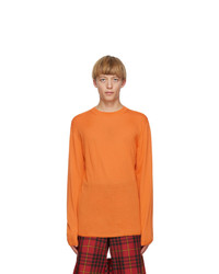 Comme Des Garcons Homme Plus Orange Worsted Yarn Sweater