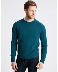Marks and Spencer Pure Lambswool Crew Neck Jumper