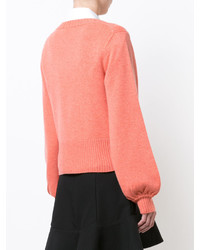Chloé Ribbed Bell Sleeve Sweater