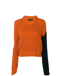 Cédric Charlier Ribbed Cropped Jumper