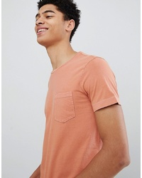 United Colors of Benetton Crew Neck T Shirt With Overdye In Orange
