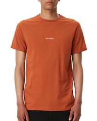 LES DEUX Lens Logo Cotton Graphic Tee In Bombay Brownivory At Nordstrom