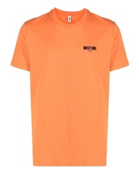 Moschino Logo Embossed Short Sleeve T Shirt