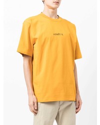 agnès b. Logo Embroidered Cotton T Shirt