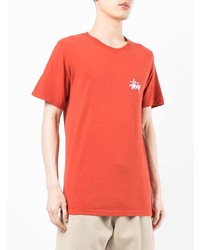 Stussy Logo Print T Shirt