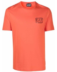 Ea7 Emporio Armani Logo Print T Shirt