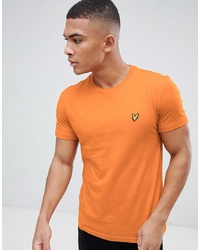 Lyle & Scott Logo T Shirt In Orange