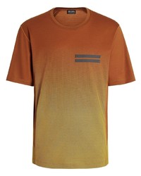 Zegna Ombr Effect Wool T Shirt