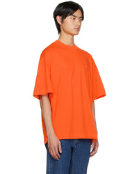 AMI Alexandre Mattiussi Orange Ami De Cur T Shirt