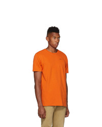 Off-White Orange And Black Logo T Shirt