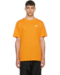 Nike Orange Cotton T Shirt